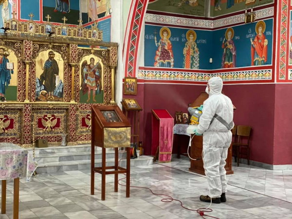  Три православни църкви в община Костинброд, които ще имат служба за Великден бяха дезинфекцирани