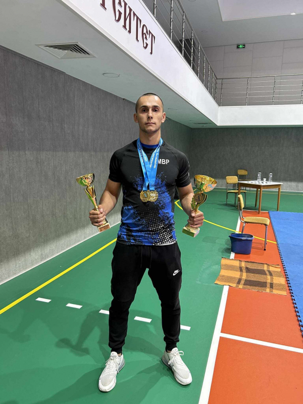 Валентин Андонов от Гурмазово с два златни медала от Национална универсиада 2024