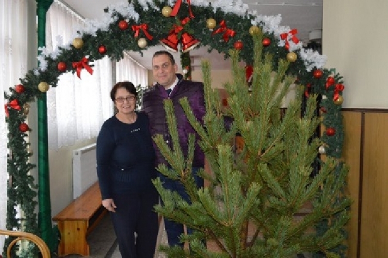 Коледни дръвчета получиха детските градини, училищата и центровете за социлни услуги в община Костинброд