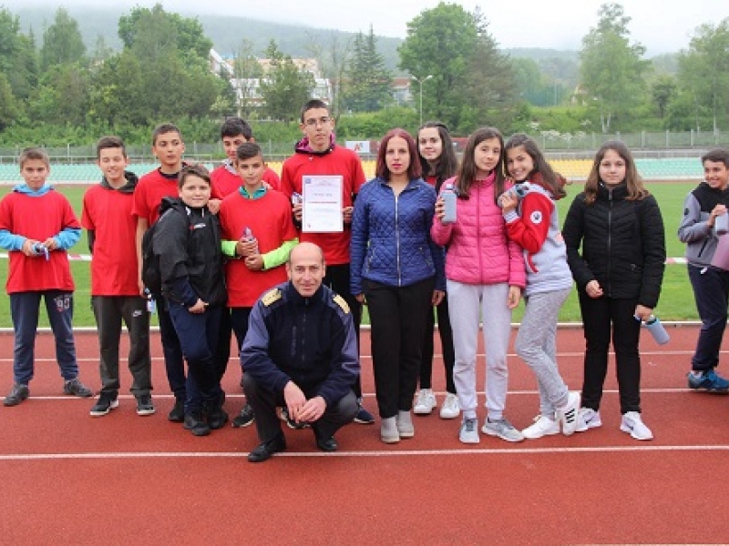 Младежкият противопожарен отбор на Драгоман участва в областно състезание „Млад огнеборец“