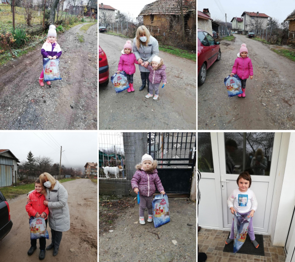 В седмицата преди Коледа децата от село Градец бяха зарадвани с подаръци