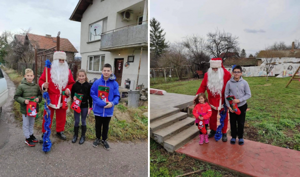 Дядо Коледа раздаде подаръци на децата в село Опицвет