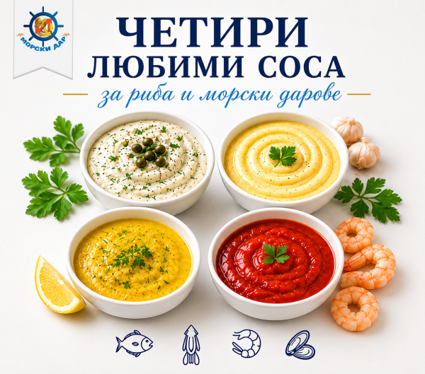Четири любими соса за риба и морски дарове